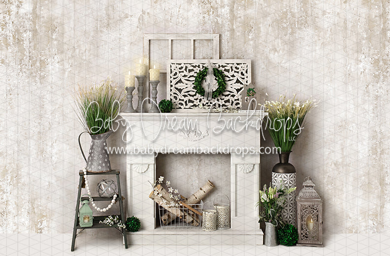 Simply Spring Mantel