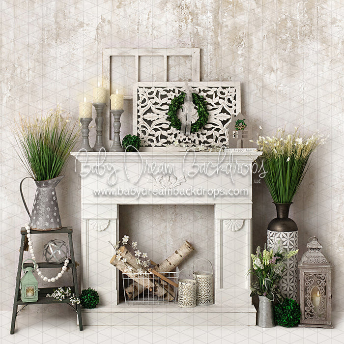 X Drop simply spring mantel