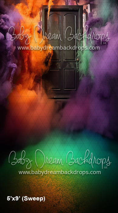 Smoke Bomb Halloween Door Sweep (SM)
