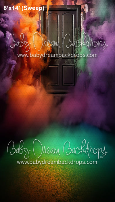 Smoke Bomb Halloween Door Sweep (SM)