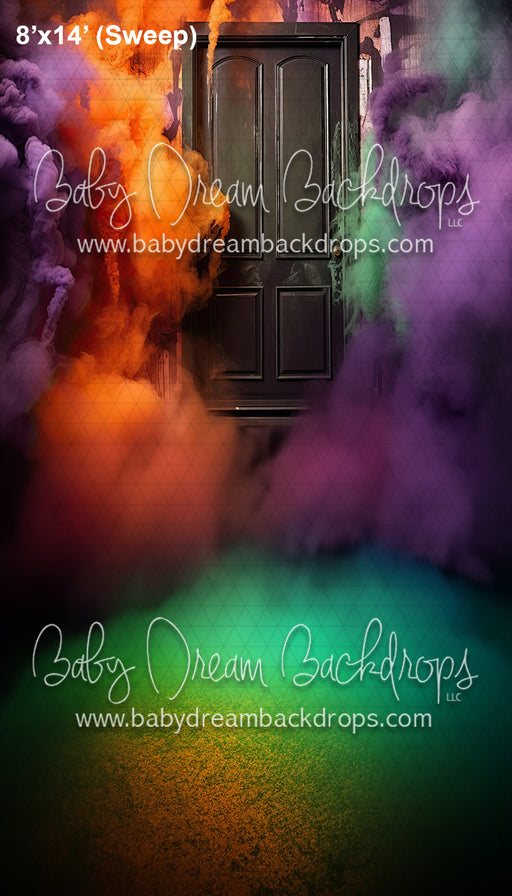 Smoke Bomb Halloween Door Sweep (SM)