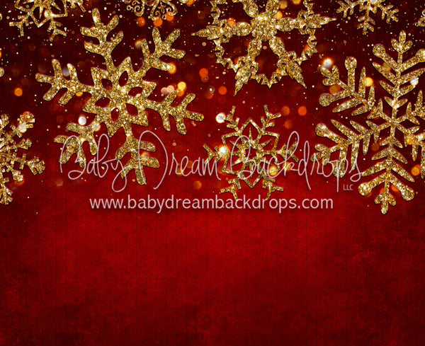 Snow Dazzle Red and Gold