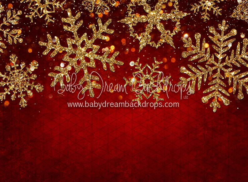 X Drop snow dazzle red and gold