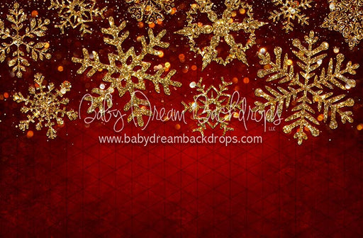 Snow Dazzle Red and Gold