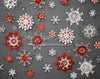 Snowflake Sparkle Red and White
