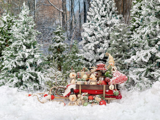 Snowman Sleigh No Lights