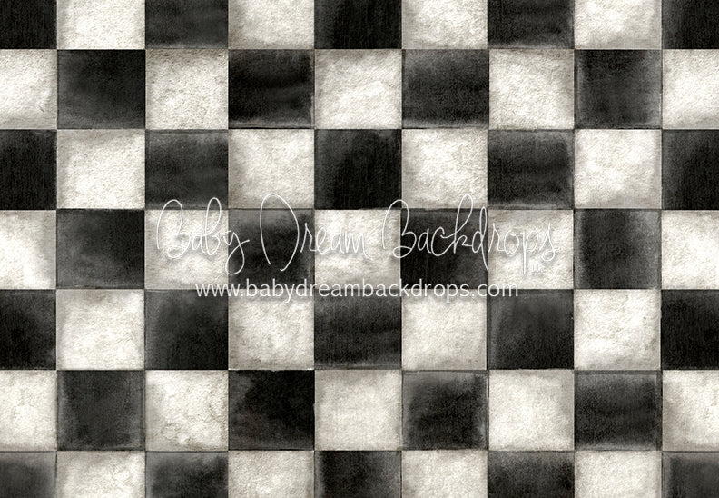 Soda Shoppe Checks Floor