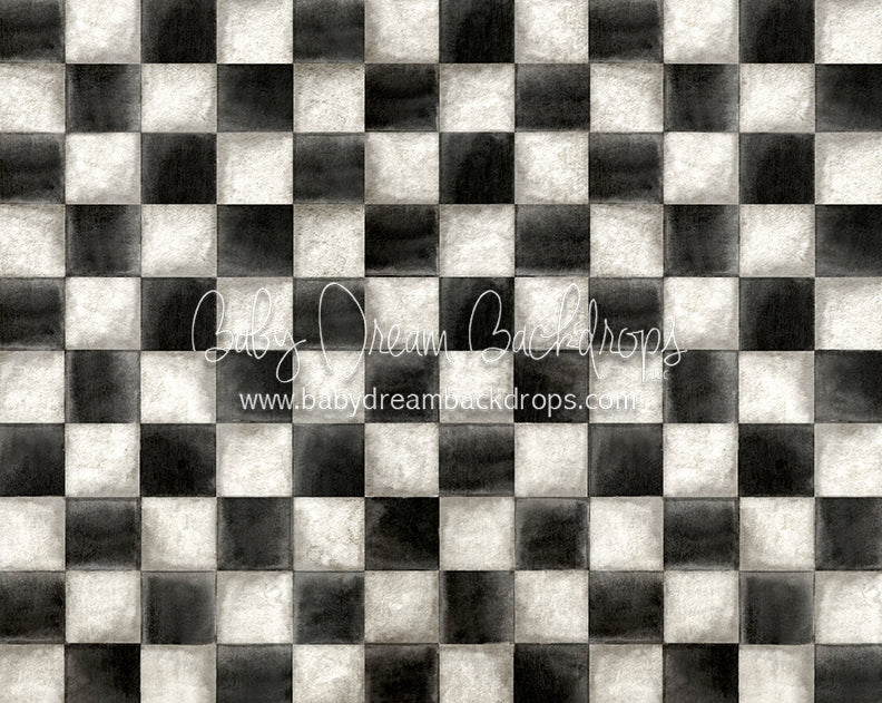 Soda Shoppe Checks Floor