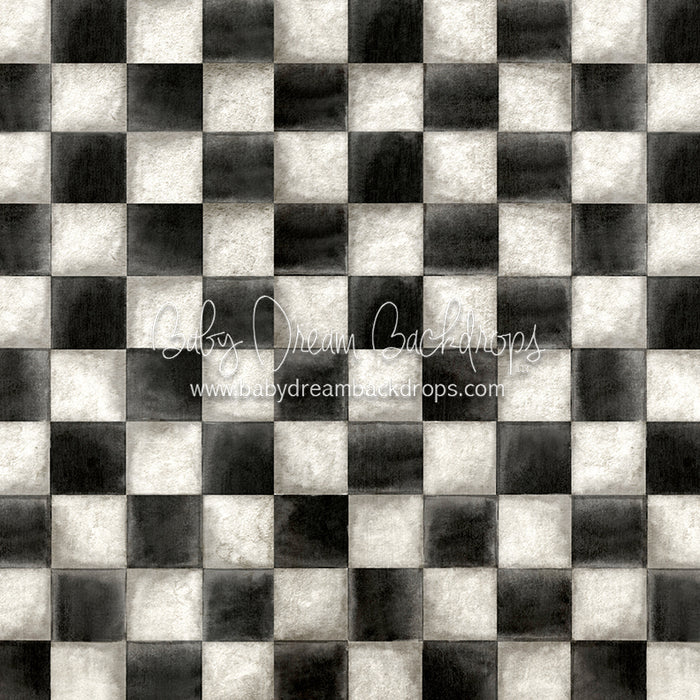 Soda Shoppe Checks Floor