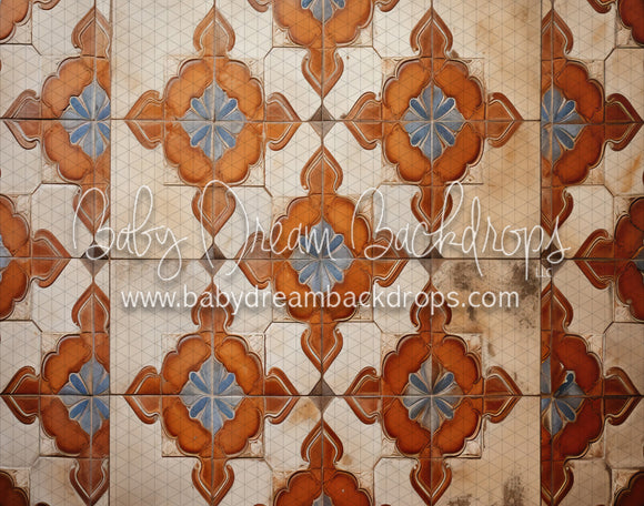 Spanish Tile Flipped Fabric Floor (MD)