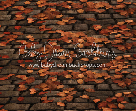 Spooky Cobblestone Leaf Fabric Floor (JA)