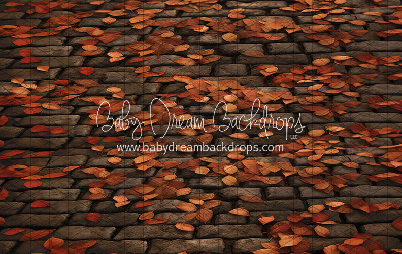 Spooky Cobblestone Leaf Fabric Floor (JA)