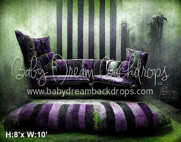 Spooky Striped Living Room (SM)