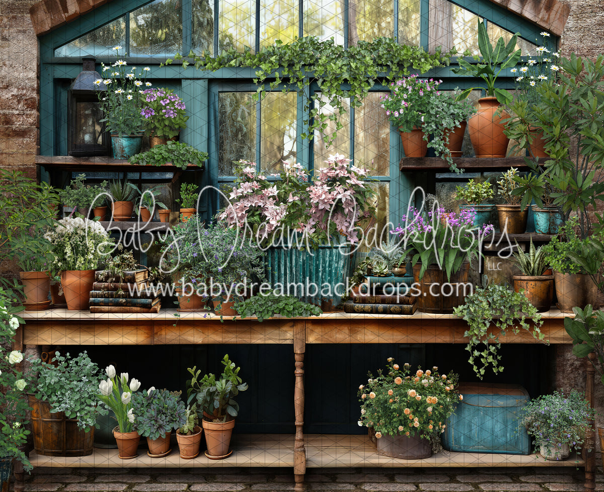 Spring Garden Shed Table (JA) — Baby Dream Backdrops
