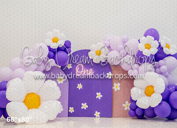 Spring Purple Birthday Arch ONE (NL)