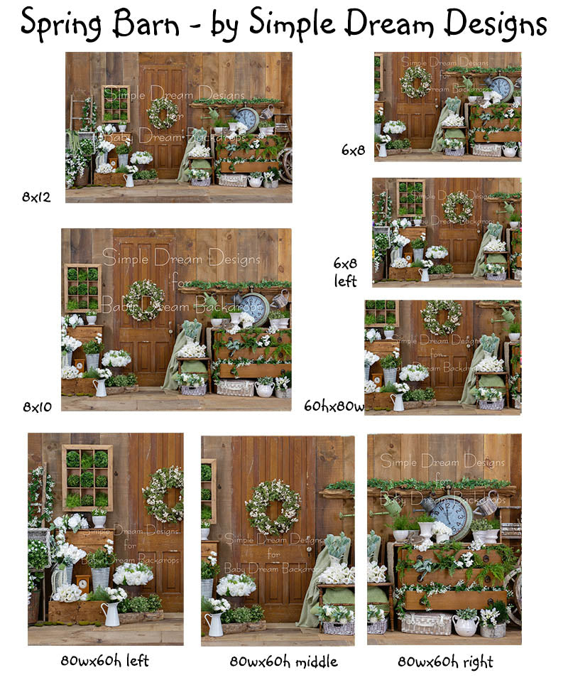 Spring Barn middle – Baby Dream Backdrops