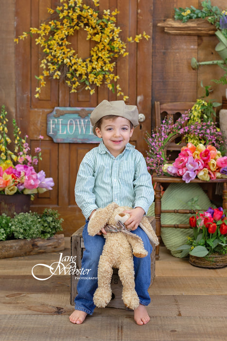 Spring Barn Floral with sign