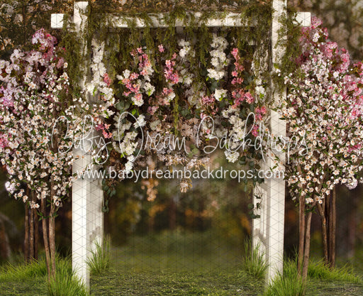 Spring Countryside Arch with Pink (JA)