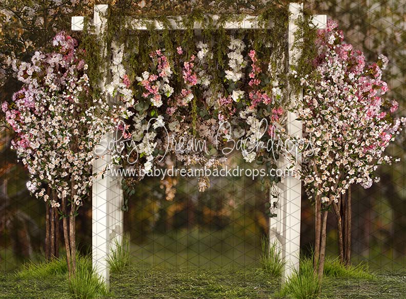 Spring Countryside Arch with Pink (JA)