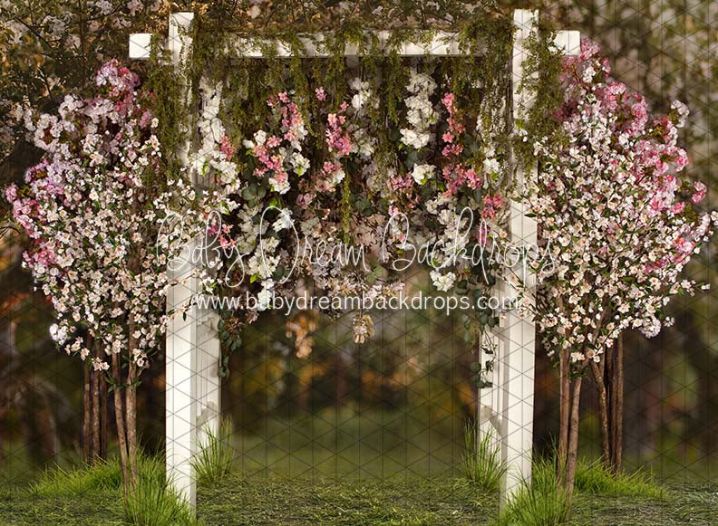 Spring Countryside Arch with Pink (JA)