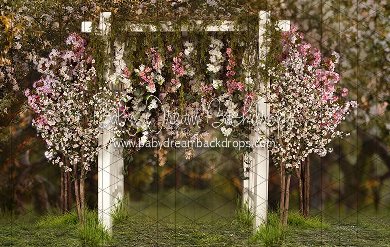 Spring Countryside Arch with Pink (JA)