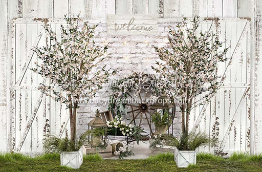 Spring Farm with Grass