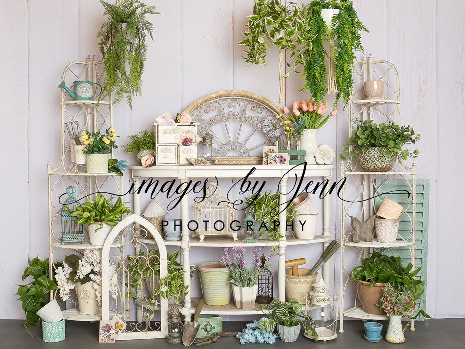 Spring Floral Potting Shed