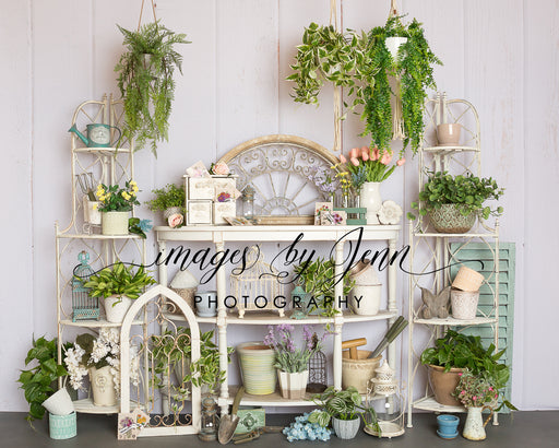 Spring Floral Potting Shed