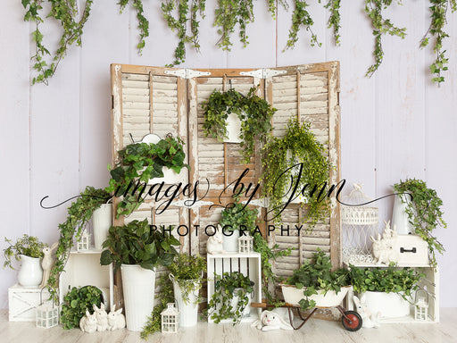 Spring Greens with Bunnies