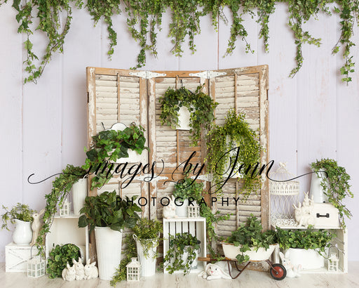 Spring Greens with Bunnies