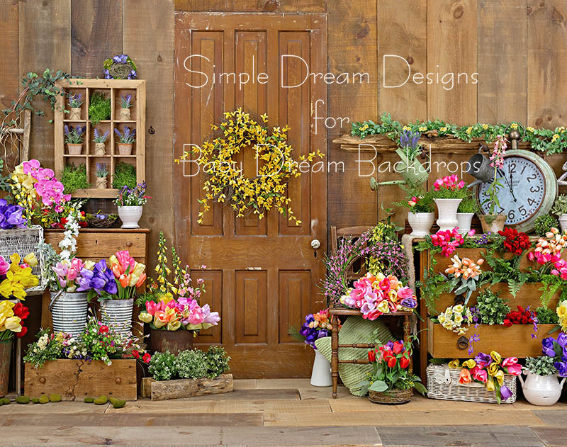 Spring Barn Floral 8x10 - SD (Premium)