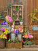 Spring Barn Floral left with sign 80hx60w - SD