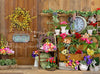 Spring Barn Floral right with sign 6x8 - SD (Premium)