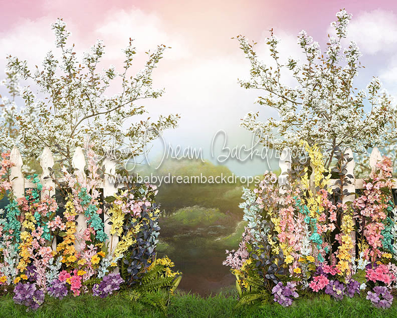 Spring Garden Welcome - 8x10 - JA (Premium)