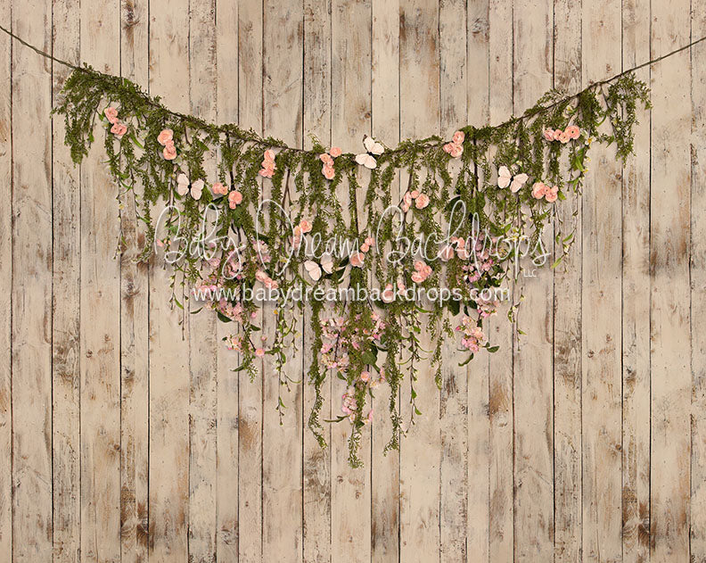 Spring Swag on Planks - 8x10 - JA