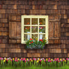 Spring View with Tulips - 8x8 - CC 