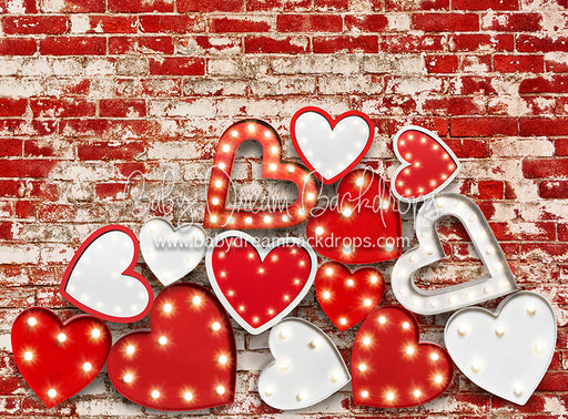 Stacked Romance Red and White