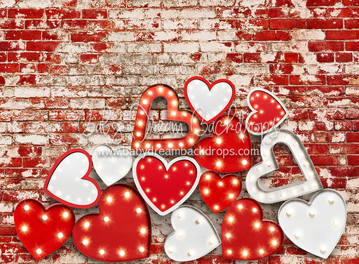 Stacked Romance Red and White