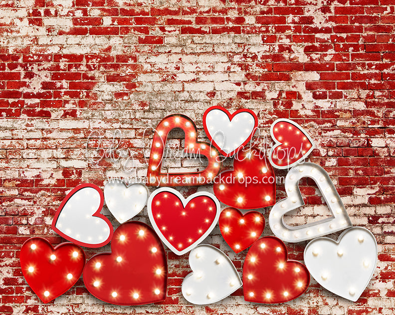 Stacked Romance Red and White