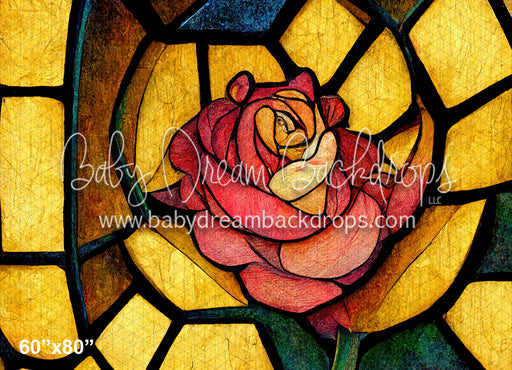 Stained Glass Rose (MD)