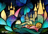 Stained Glass Sleeping Princess Castle (MD)