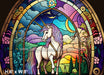 Stained Glass Rainbow Unicorn (MD)