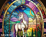 Stained Glass Rainbow Unicorn (MD)
