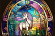 Stained Glass Rainbow Unicorn (MD)