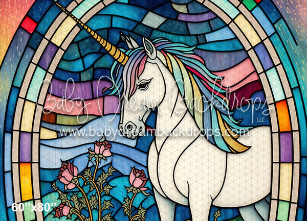 Stained Glass Unicorn Roses (MD)