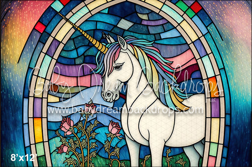 Stained Glass Unicorn Roses (MD)