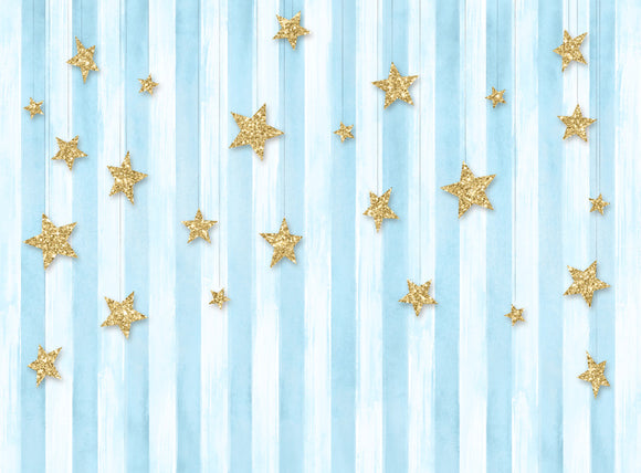 Sweetest Twinkle Stars (blue) -  60x80 Long  