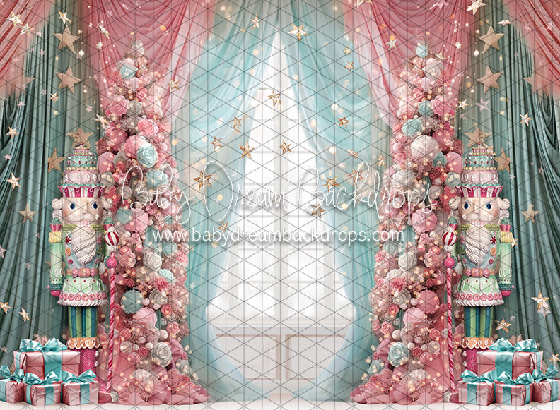 Starry Christmas Curtains (Nutcrackers) (JA)