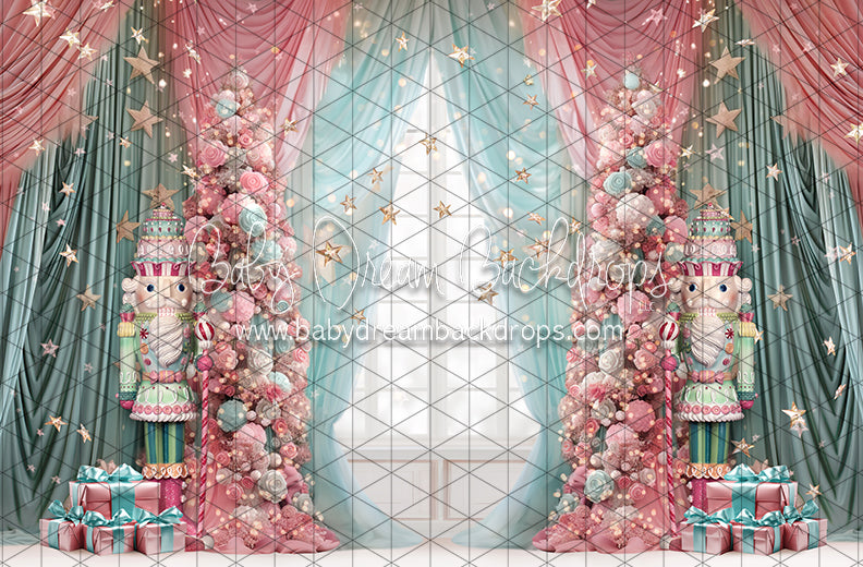 Starry Christmas Curtains (Nutcrackers) (JA)