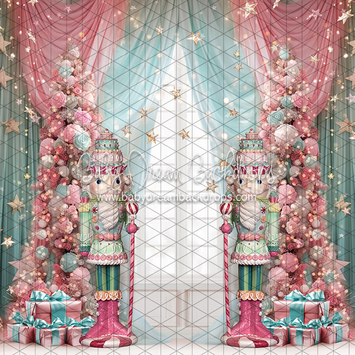 Starry Christmas Curtains (Nutcrackers) (JA)